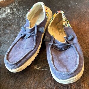 Hey Dude Women's Blue Flats